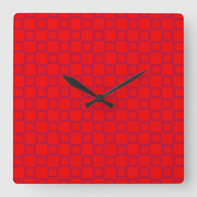 Classical red and purple Wall Clock (Front)