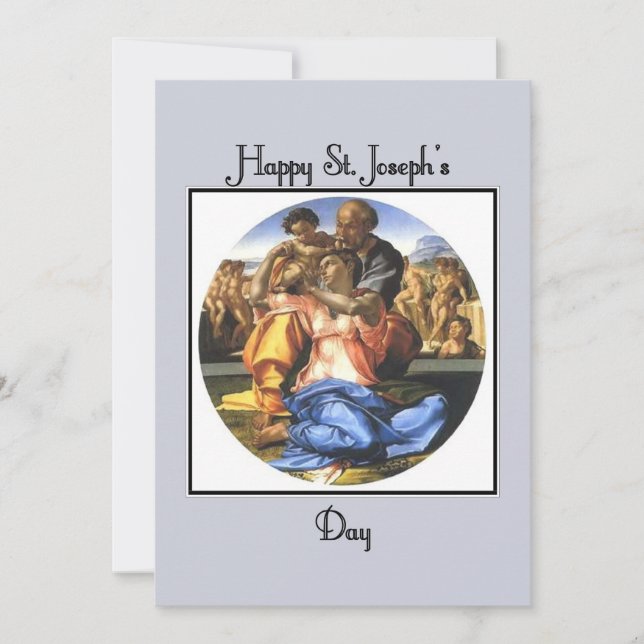 Classical Saint Joseph's Day Greeting Card (Front)