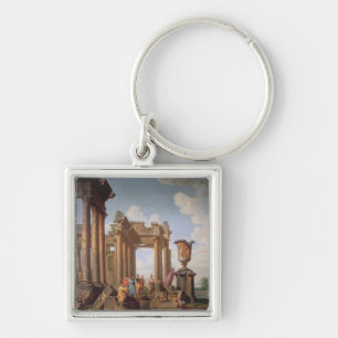 Classical Scene Key Ring