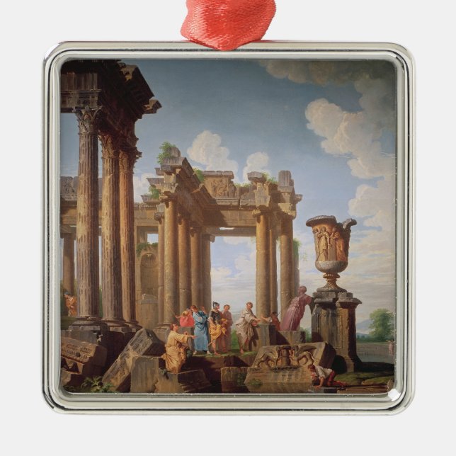 Classical Scene Metal Tree Decoration (Front)