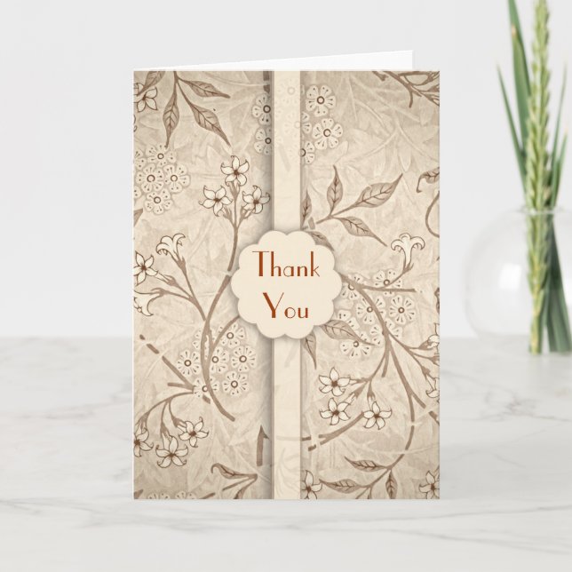 classical wedding thank you cards (Front)