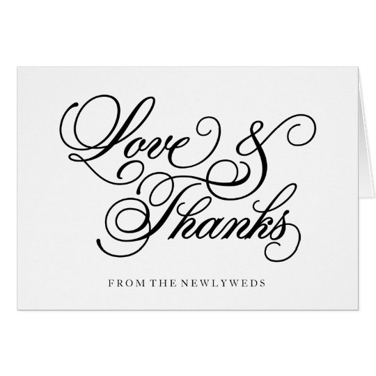 Classical | Wedding Thank You Note Card
