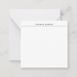 Classical White Minimalist Plain Elegant Card