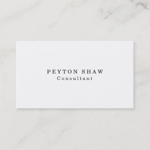 Classical White Professional Creation Business Card