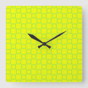 Classical yellow and mint green Wall Clock