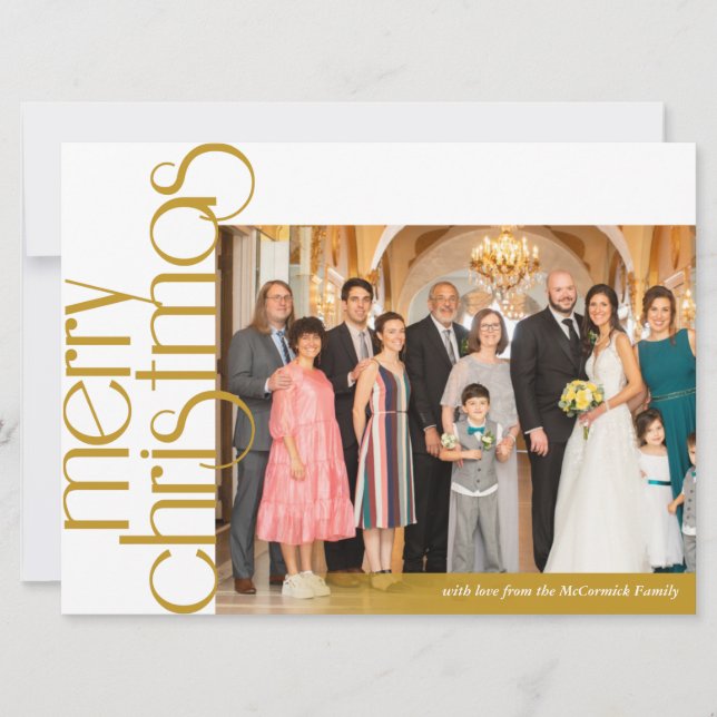 Classically Elegant Christmas Card (Front)