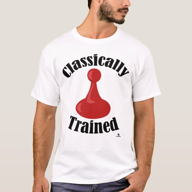Classically Trained Board Game Version Motto T-Shirt (Front)