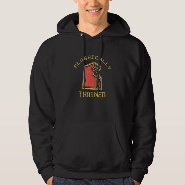 Classically Trained Retro Vintage 80s Hoodie (Front)