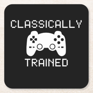 CLASSICALLY TRAINED SQUARE PAPER COASTER