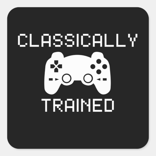 CLASSICALLY TRAINED SQUARE STICKER (Front)