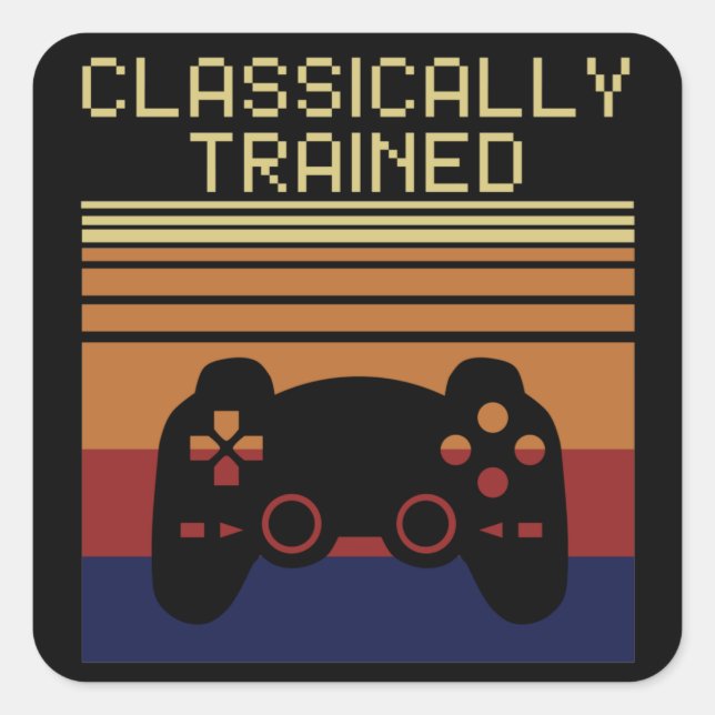 CLASSICALLY TRAINED SQUARE STICKER (Front)