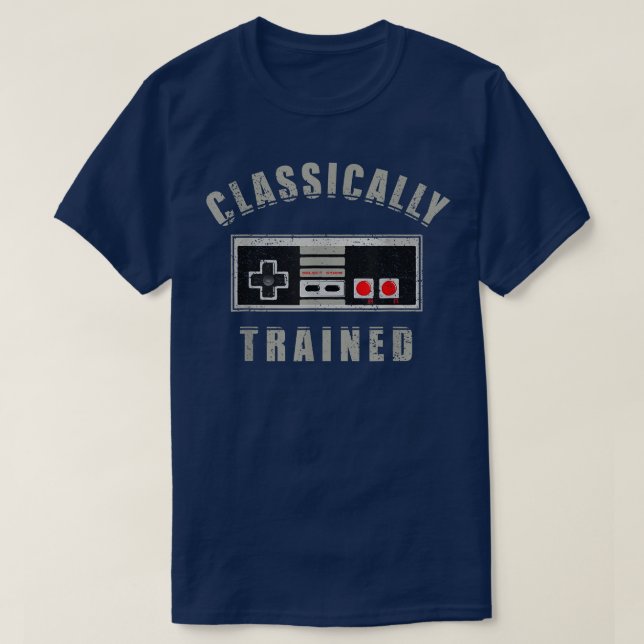 Classically Trained Video Game Funny 90s Throwback T-Shirt (Design Front)