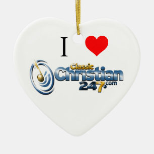ClassicChristian247.com Heart Ornament