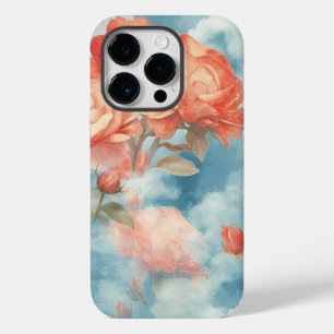 Classics - Angelic Pink and Red Roses in soft clou Case-Mate iPhone 14 Pro Case
