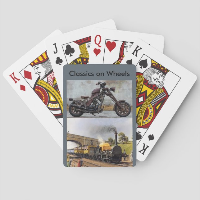 Classics on Wheels playing cards (Back)