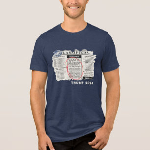 Classified Ad for President Trump 2024 Tri-Blend Shirt