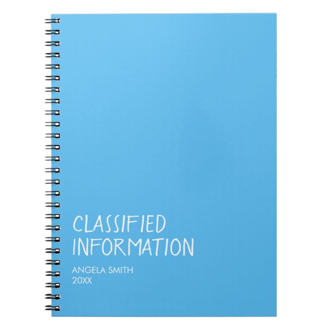 Classified Information Notebook – Funny Dark Humou (Front)