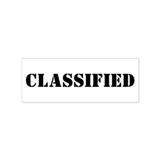 CLASSIFIED RUBBER STAMP