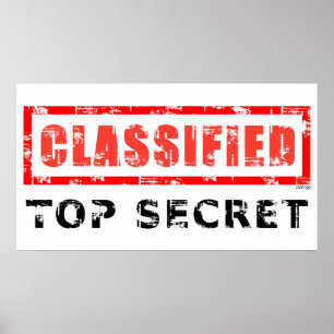 Classified Top Secret Poster