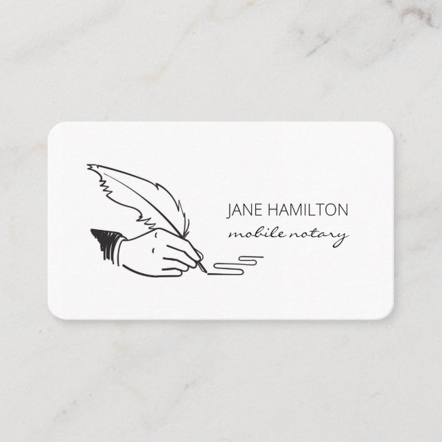 Classis Notary Signing Agent Business Card (Front)