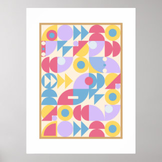Classisc bauhaus poster art wall
