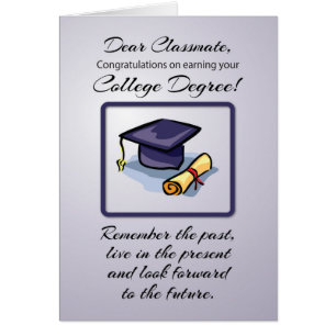 Classmate, College Graduation, Remember the Past