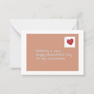 Classmate Happy Valentine’s Day Whimsical Cool Card