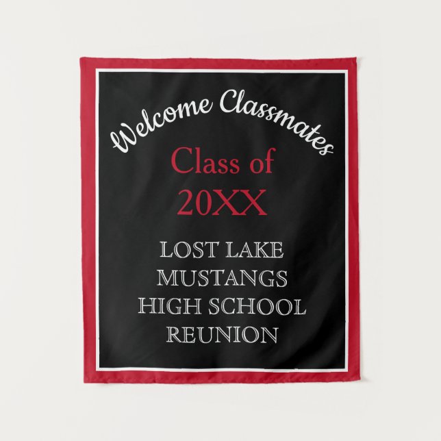 Classmates! Your Reunion Welcome Tapestry (Front)
