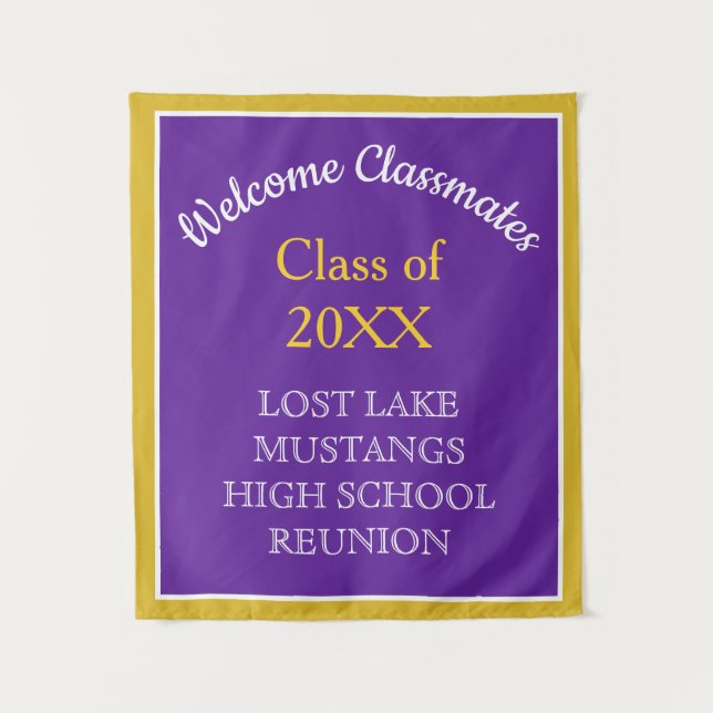Classmates! Your Reunion Welcome Tapestry (Front)