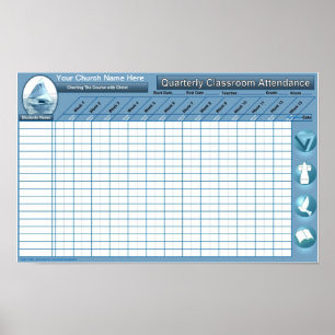Classroom Attendance Wall Poster