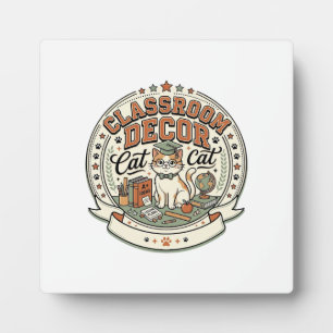 Classroom Decor Cat Classroom Decor Cat Vintage Ve Plaque
