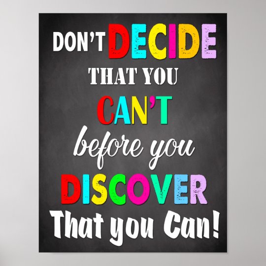  Classroom Decor Classroom Quotes Inspirational Poster 