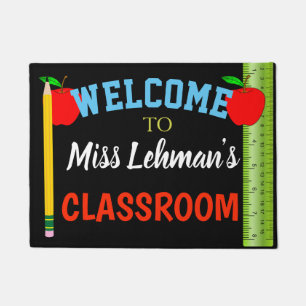 Classroom door mat for teacher personalised