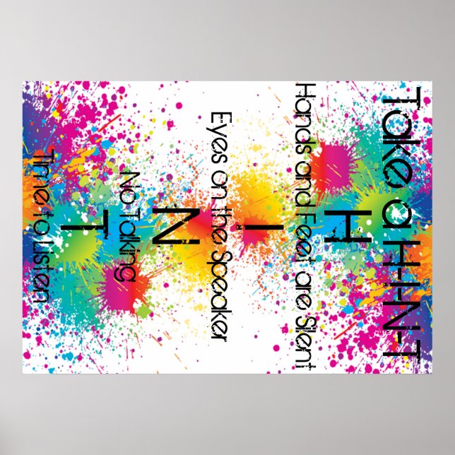 Classroom Management Poster (Front)