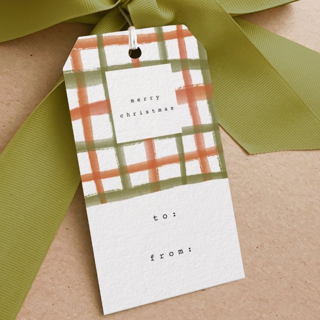 Classroom Plaid Gift Tags | A (Creator Uploaded)