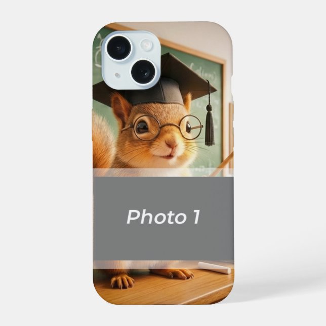 Classroom Squirrel Teacher Appreciation iPhone 15 Case (Back)