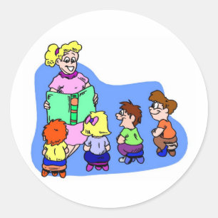 Classroom Storytime Classic Round Sticker