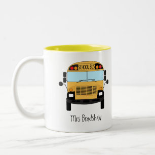 Classroom Teacher or School Bus Driver Thank You Two-Tone Coffee Mug