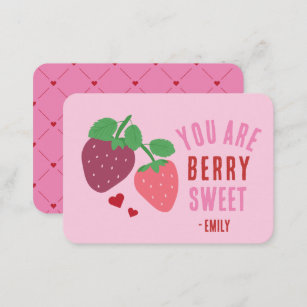 Classroom Valentine's Day Berry Sweet Card