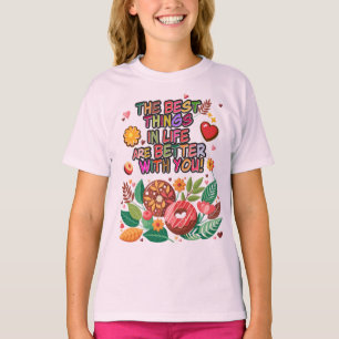 Classroom Valentine's Day Boho Doughnuts and Flowe T-Shirt