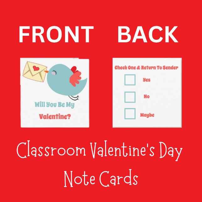 Classroom Valentine's Day Little Birdie Love Card (Creator Uploaded)