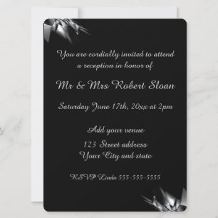 Classy 25th Wedding Anniversary Invitation