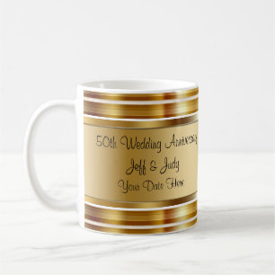 Classy 50th Wedding Anniversary Coffee Mug