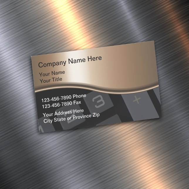 Classy Accountant Business Card Magnets (Creator Uploaded)