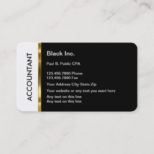 Classy Accountant Business Cards