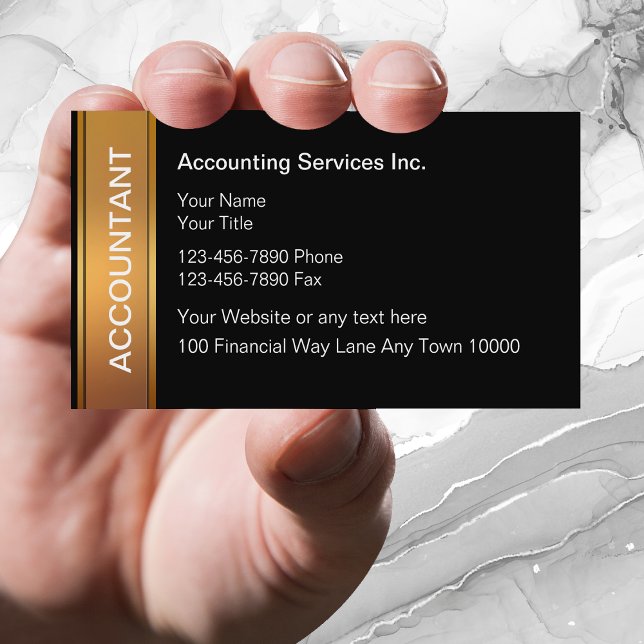 Classy Accountant Business Cards (Creator Uploaded)