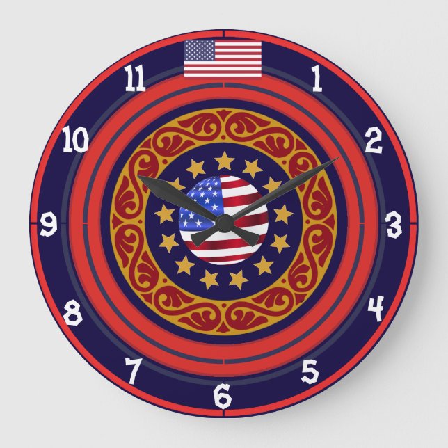 Classy Americana Wall Clock (Front)