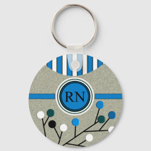 Classy and Artsy Registered Nurse Designs Key Ring