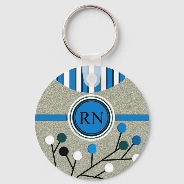 Classy and Artsy Registered Nurse Designs Key Ring (Front)