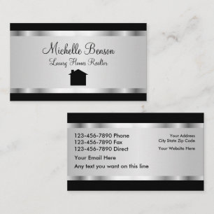 Classy And Elegant Real Estate Business Card